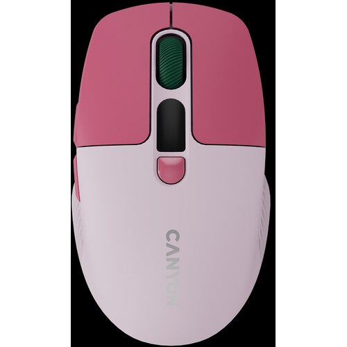  MIŠ CANYON mouse MW-26 LCD Silent Dual Mode Wireless Pink CNS-CMSW26P Cene