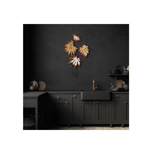WALLXPERT dekorativni metalni zidni pribor monstera v3 Slike