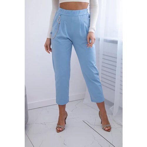 Kesi Włoski New punto trousers with blue chain Slike