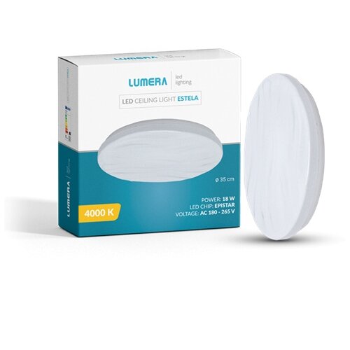  LED PLAFONJERA LUMERA LIGHTING 18W 4000K PRECNIK 35cm ZVEZDANO NEBO ESTELA Cene