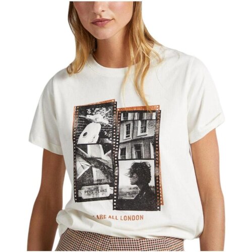 Pepe Jeans Majice s kratkimi rokavi - Bela Cene