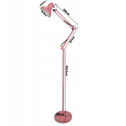  podna lampa 1xE27/40W/230V ružičasta Slike