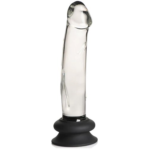 Kiotos Pleasure Crystals Glass Dildo Silicone Base 18cm Cene