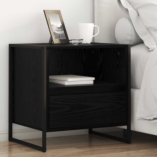  Noćni ormarić s ladicama 2 pcs Crni hrast 50 x 39,5 x 50 cm Cijene