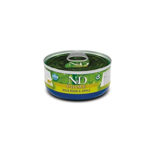 N&d vlažna hrana za mačke can cat prime wild boar&apple, 70g Slike