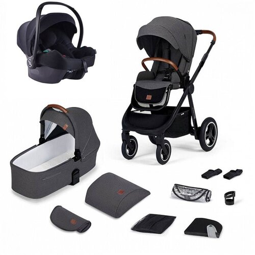 Kinderkraft dječja kolica Everyday, dark gray CZM 3u1 B Slike