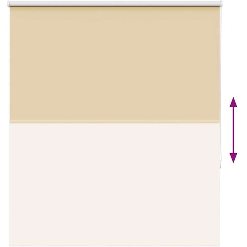 vidaXL Rolo zavjesa Blackout Bež 120x130 cm Širina tkanine 116,6 cm Cijene