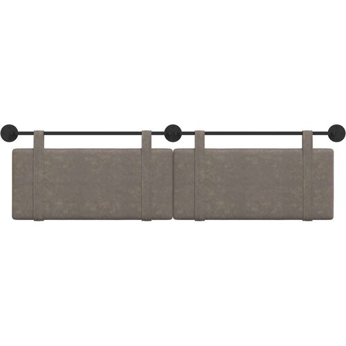  Držeće uzglavlje Zidne Sivi 190 x 55 x 5 cm Antikni PU - Sivi 180 cm bez LED Slike