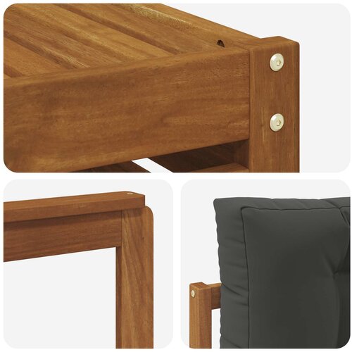  Set vanjskih sofa 10 kom. Prirodna i antracit 79 x 79 x 37 cm Slike