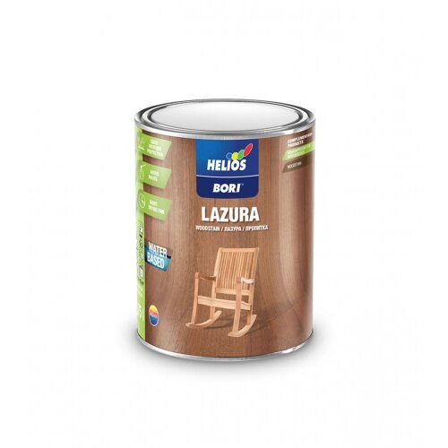 Helios Osnovna boja za drvo Aqua Lazur orah 0,75l Bori Slike