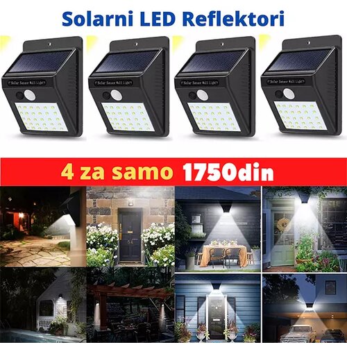  4 solarna led reflektora 30 dioda Cene