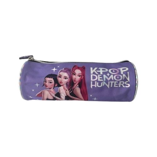 KPop Demon Hunters ljubičasta okrugla pernica Slike