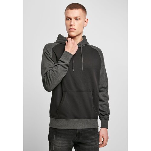 Build your Brand Raglan hood blk/cha Slike