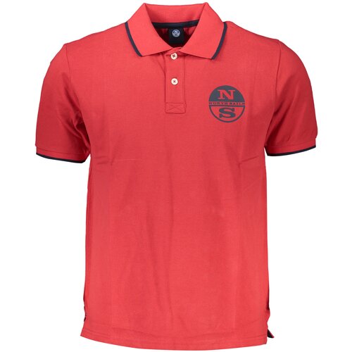 North Sails MEN&amp;amp;#39;S RED SHORT SLEEVED POLO SHIRT Slike