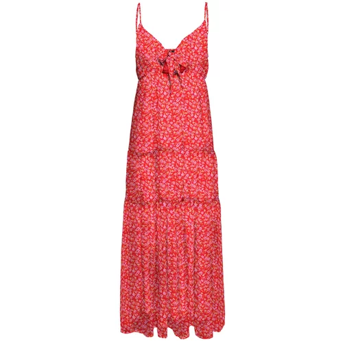 Vero Moda Ljetna haljina 'SMILLA' žuta / roza / jarko crvena