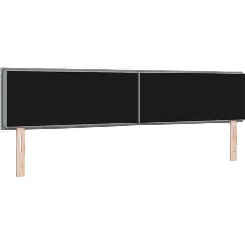 VidaXL naslon za glavu svjetlosiva platno 200 x 7 x 78 cm Slike