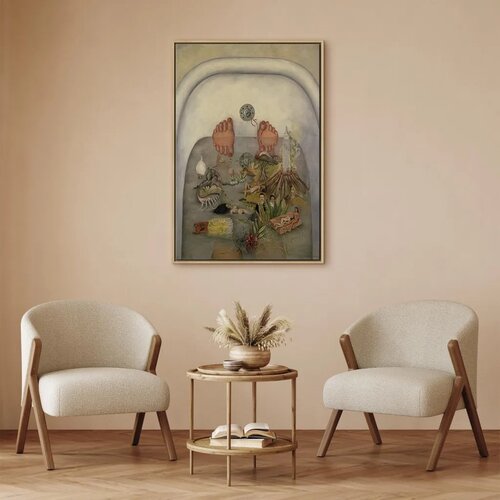  Slika - Frida Kahlo &amp;ndash; What the Water Gave Me 40x60 U prirodnom drvenom okviru Slike