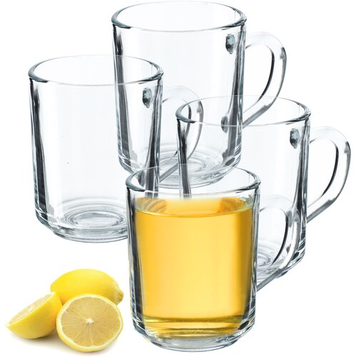 KADAX Kozarci za čaj, kavo in druge pijače z ročaji, komplet 4 kozarcev, 240 ml, (5000351727) Cene