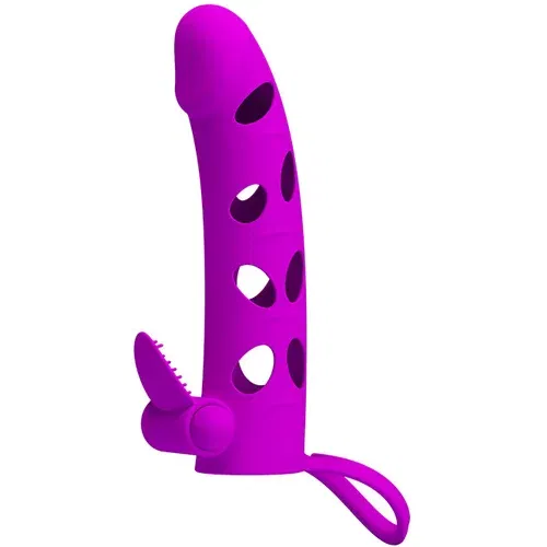 Pretty Love Penis Sleeve with Clitoris Stimulator