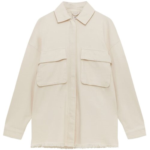 Pull&amp;amp;Bear Prehodna jakna ecru Slike