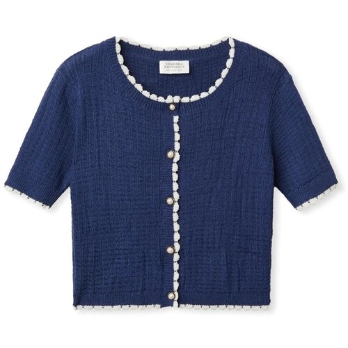 Compania Fantastica COMPA&amp;Ntilde;IA FANT&amp;Aacute;STICA Cardigan 10302 - Navy Blue Plava Slike