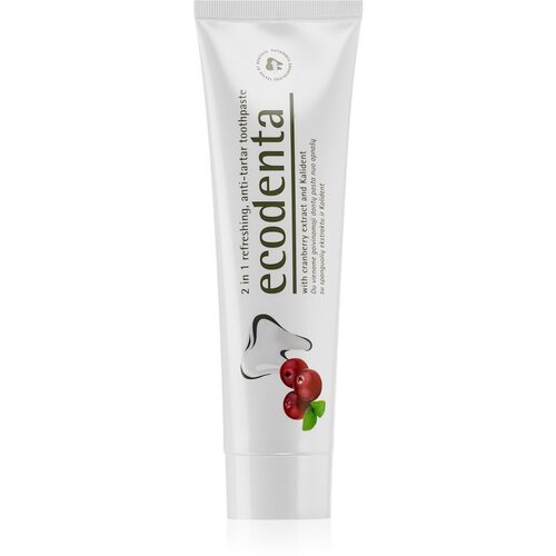 Ecodenta Green Tartar Eliminating osvježavajuća zubna pasta protiv zubnog kamenca s fluoridem okus Cranberry 100 ml Cijene