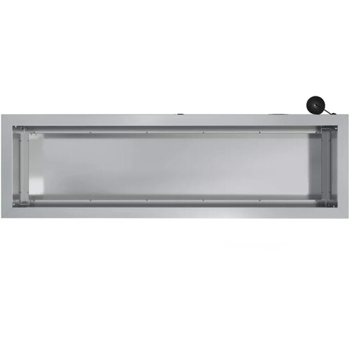  Vrtna posuda za sadnju s LED svjetlom 2 kom. Srebrna - Pocinčani čelik 30 x 100 x 30 cm 2 Slike