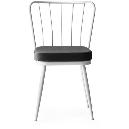 Kalune Design Beli/črni kovinski jedilni stoli v kompletu 2 ks Yildiz &amp;ndash; Slike