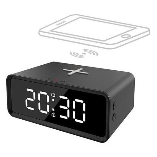 solight CA07B - Digitalni sat sa Qi bežičnim punjačem 230V/CR2032 crna Cene