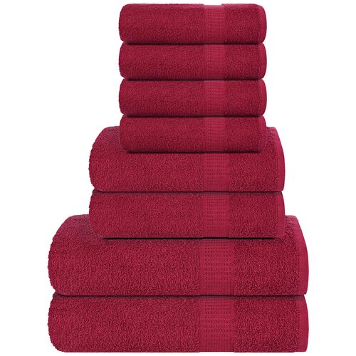 Furnova Komplet brisač 8-delni bordo 360 gsm 100% bombaž, (21916857) Cene