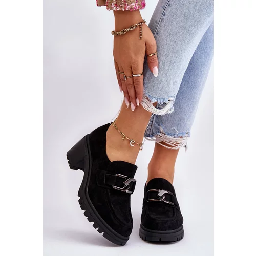 Kesi Suede Chunky Moccasins Black Finley