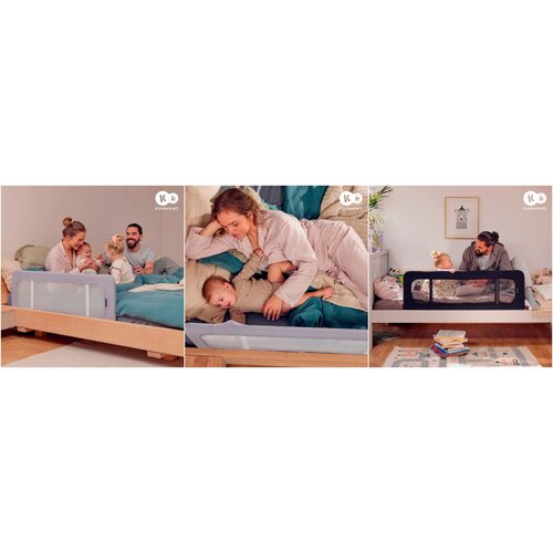 Kinderkraft Guard &amp;amp; Dream za&amp;scaron;čitna ograja za posteljo 118x41x44 cm, črna Slike