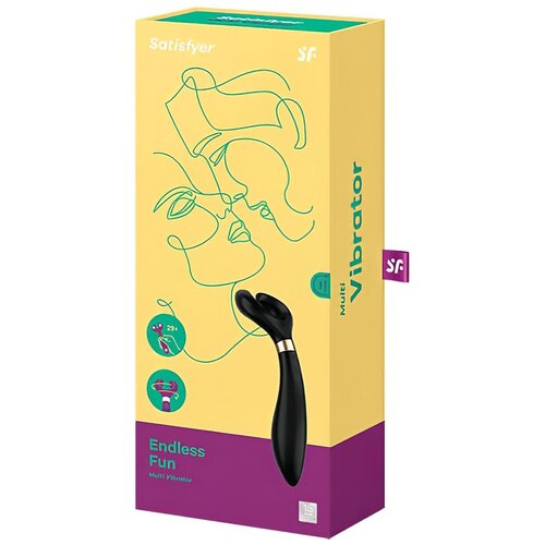 Satisfyer Vibrator za pare Endless Fun, črn Slike