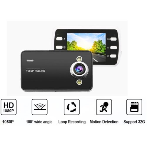 Crna Auto kamera s nosacem i punjacem 666-A 2.4" 1080p Cijene