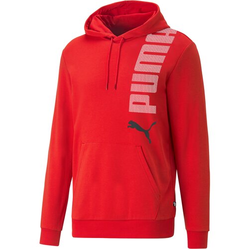 Puma ess+ logo lab hoodie tr, muški duks, crvena 673374 Slike