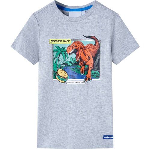VidaXL Otro&amp;scaron;ka majica s kratkimi rokavi siva 116 Slike