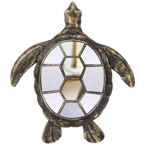 Signes Grimalt Kipci in figurice Stenska Dekoracija Turtle Mirror Črna Cene