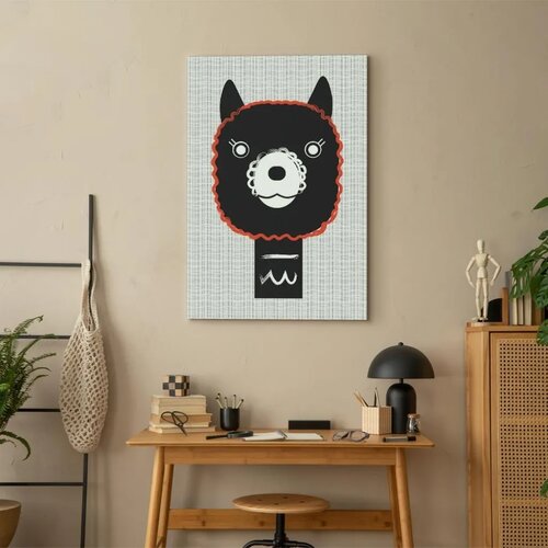  Slika - Decorative Alpaca (1 Part) Vertical 80x120 Premium Print Slike