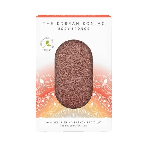 The Konjac Sponge Company mandala konjac body sponge red clay Cene