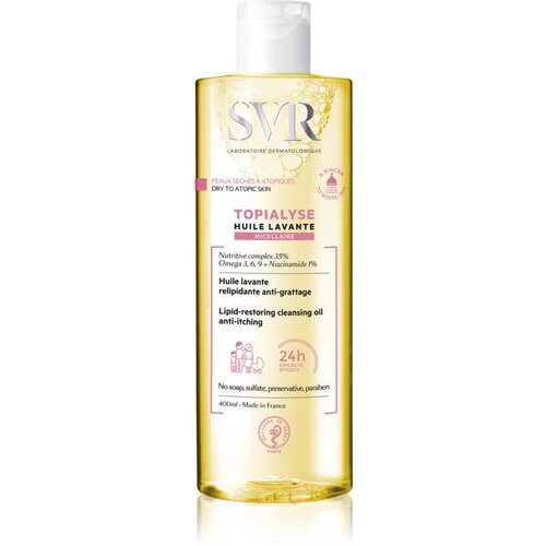 SVR Topialyse micelarno ulje za či&amp;scaron;ćenje za suhu i atopičnu kožu 400 ml Slike