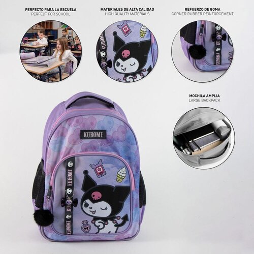 Hello Kitty Mochila Kuromi 42 cm prilagodljiva za trolley Slike