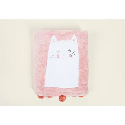 Mijolnir Ružičasta pamučna deka za bebe 75x120 cm Kitty –