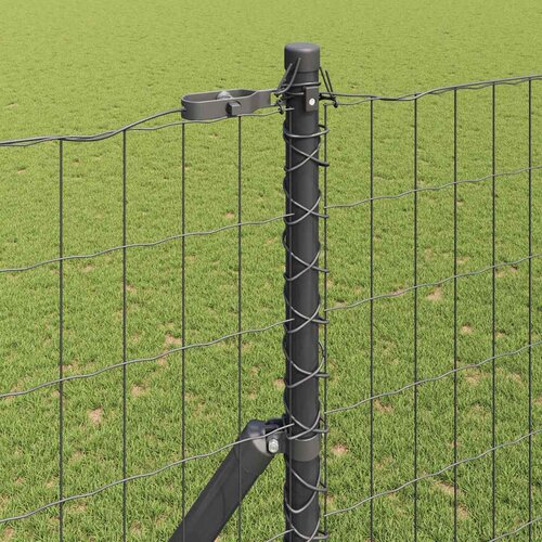Euro Ograđivanje Ukop 10 x 1,6 m Čelik premazan PVC-om Siva Slike