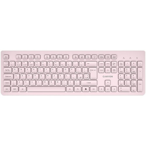 Canyon Keyboard HKB-W01 EN/AD AAA Wireless Beige Slike