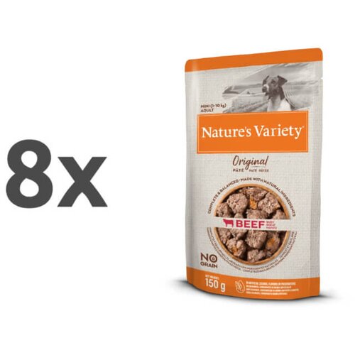 Nature’s Variety Nature's Variety Original Dog Mini Adult - govedina - 150 g 8 x 150 g Cene