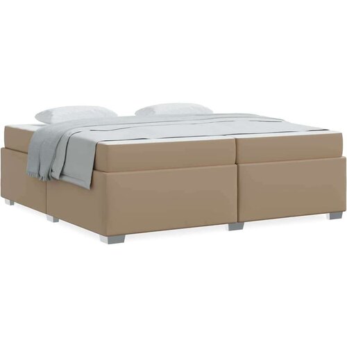  Krevetna konstrukcija Boja cappuccina 200 x 200 cm Umjetna koža Slike