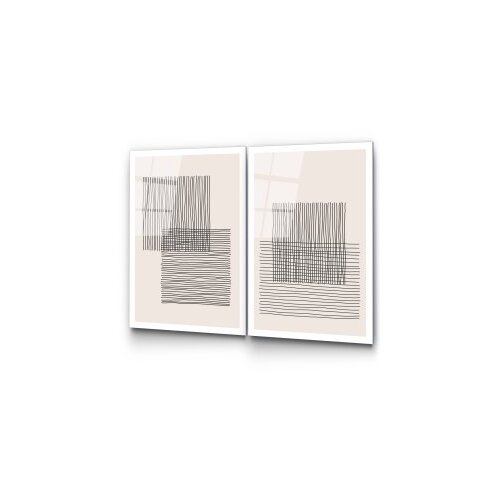 Wallxpert dekorativna slika od kaljenog stakla (2 komada) uv 936 45 x 65 Slike
