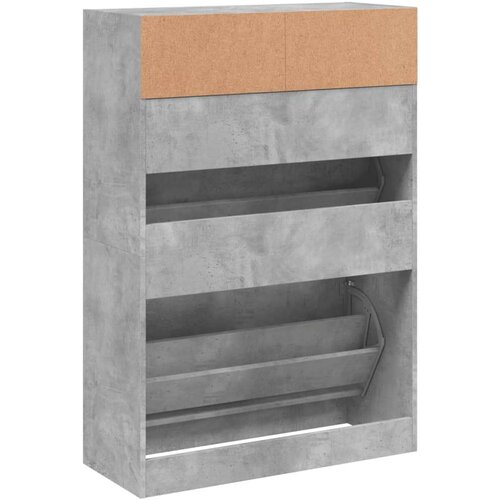 vidaXL ormarić za cipele s 2 ladice siva boja betona 80 x 34 x 116 cm Cene