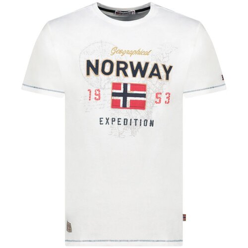 Geographical Norway Mu&amp;scaron;ka majica kratkih rukava Juitre White Db 254 M, Bela Slike