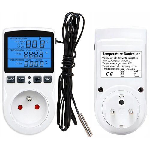  Termostat s utičnicom 230V E6185 Slike
